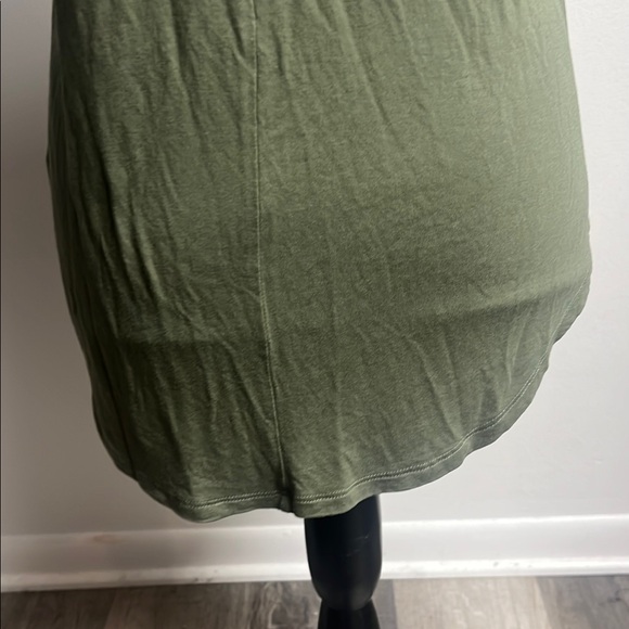 Olive Green Short Sleeve Blouse - Picture 9 of 13